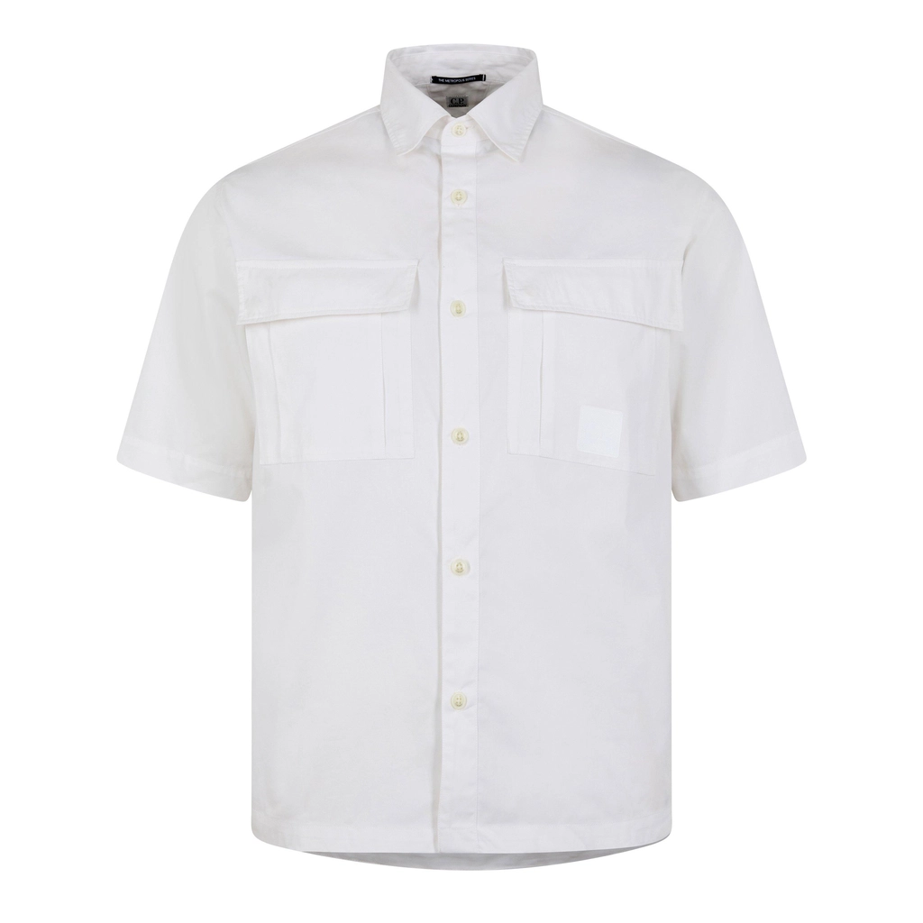 CP Company Shirts - Long Sleeve - Gauze White 103
